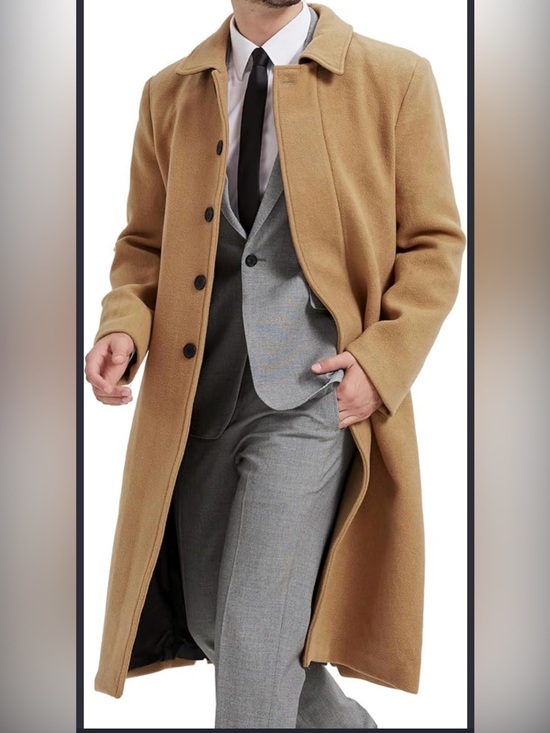 Jones New York Other - Jones New York Men's Camel Wool/Cashmere Overcoat - Vintage Tailored Coat